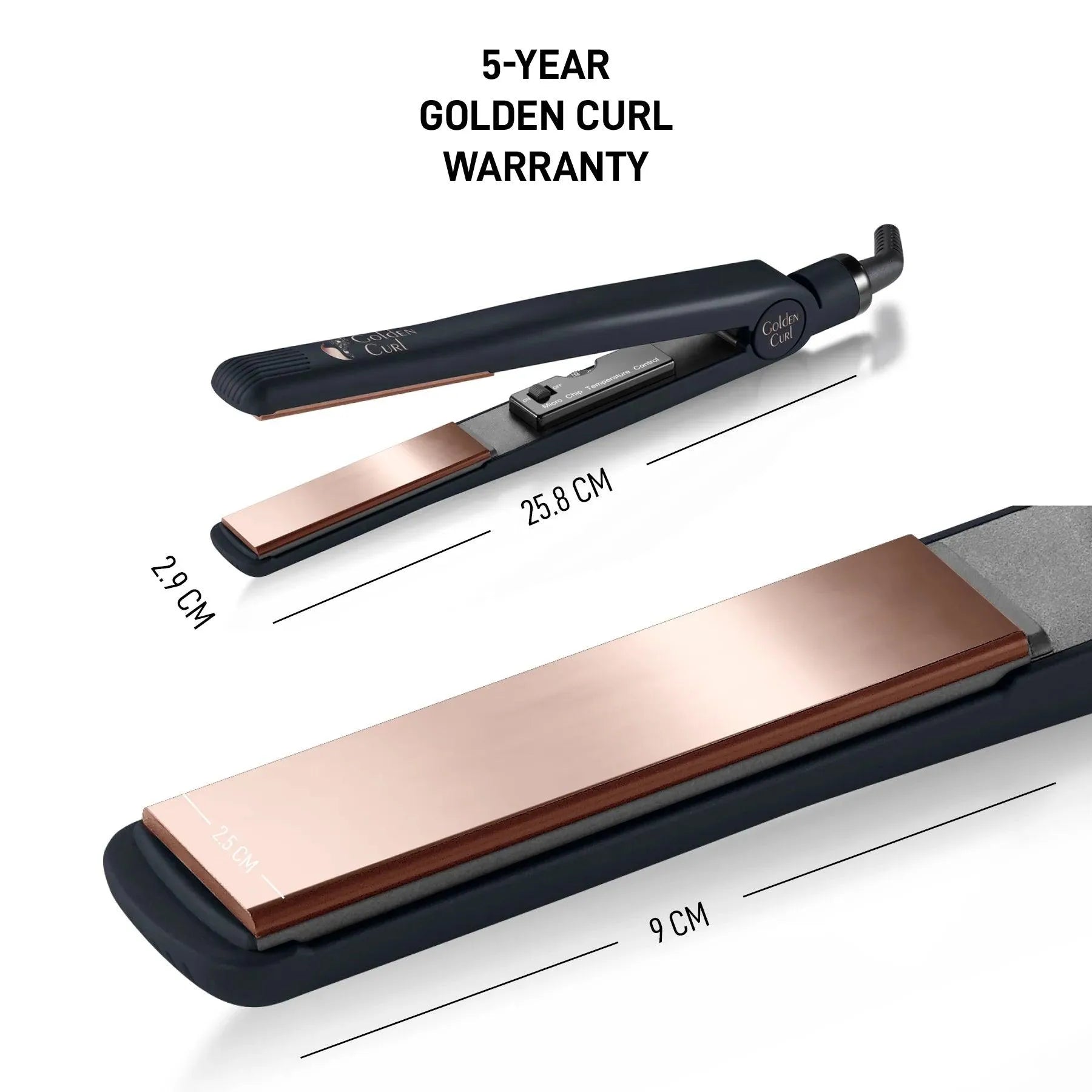 Выпрямитель для волос Golden Curl Titanium Turbo Gold для выпрямления и завивки волос - Golden Curl