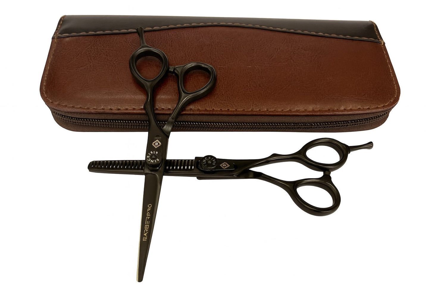 Large 6 inch thinning and cutting scissors set