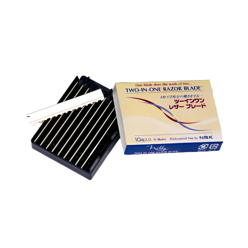 Two-in-one thinning razor blades