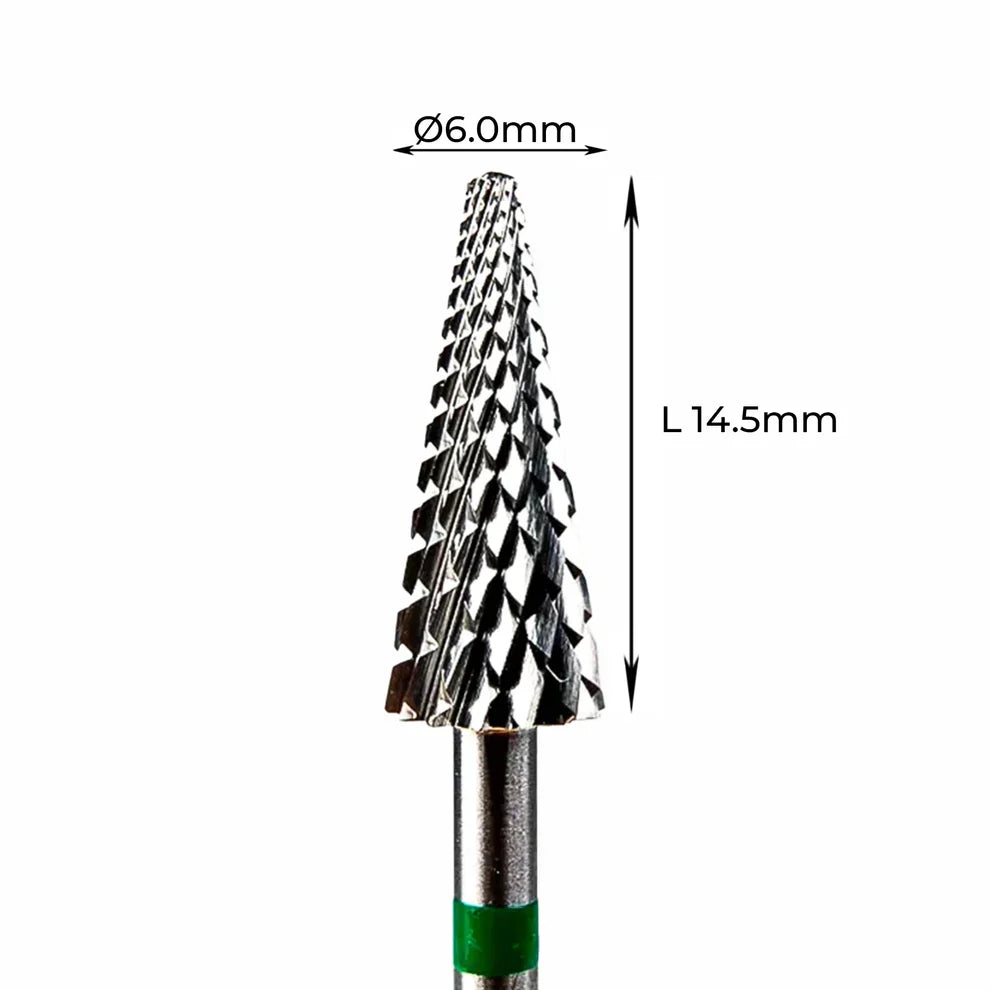 Cross cone carbide grinding head - Freza