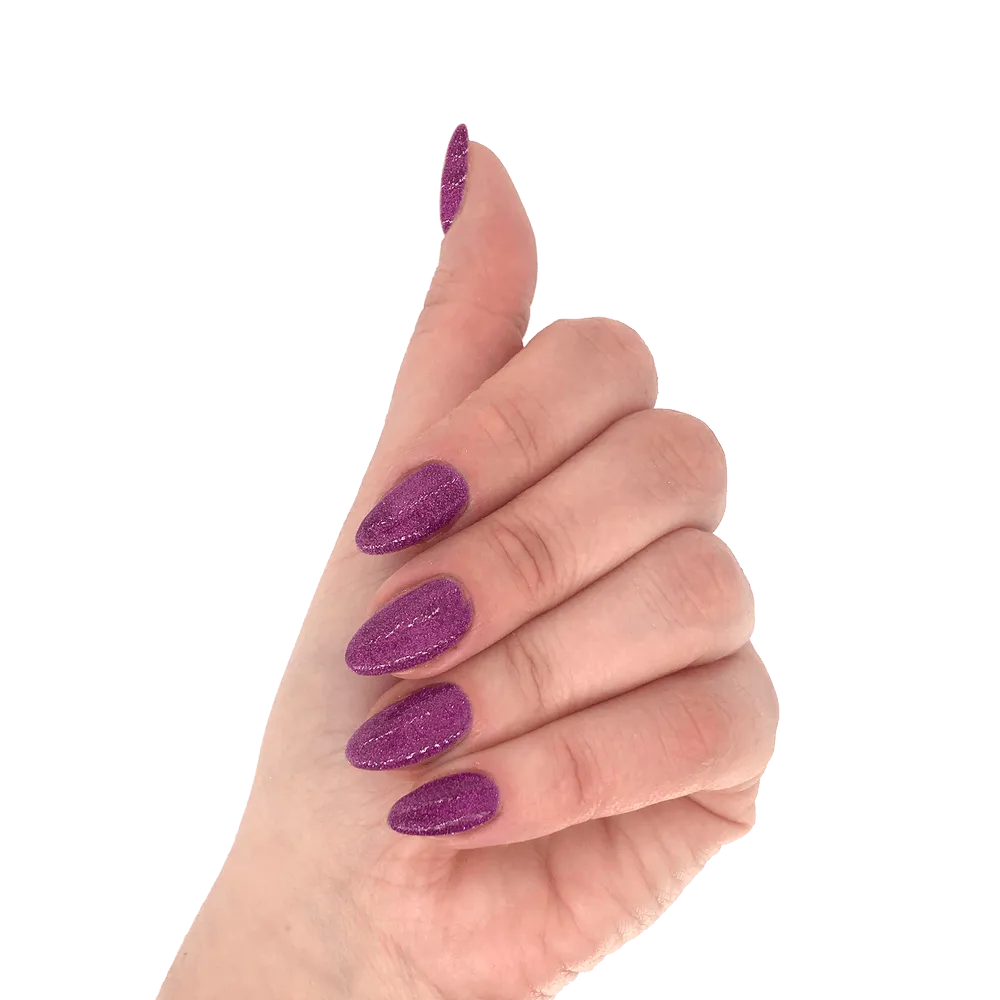 Lila Milano Gel Polish - Purple Glitter Sparkle 45 10 ml
