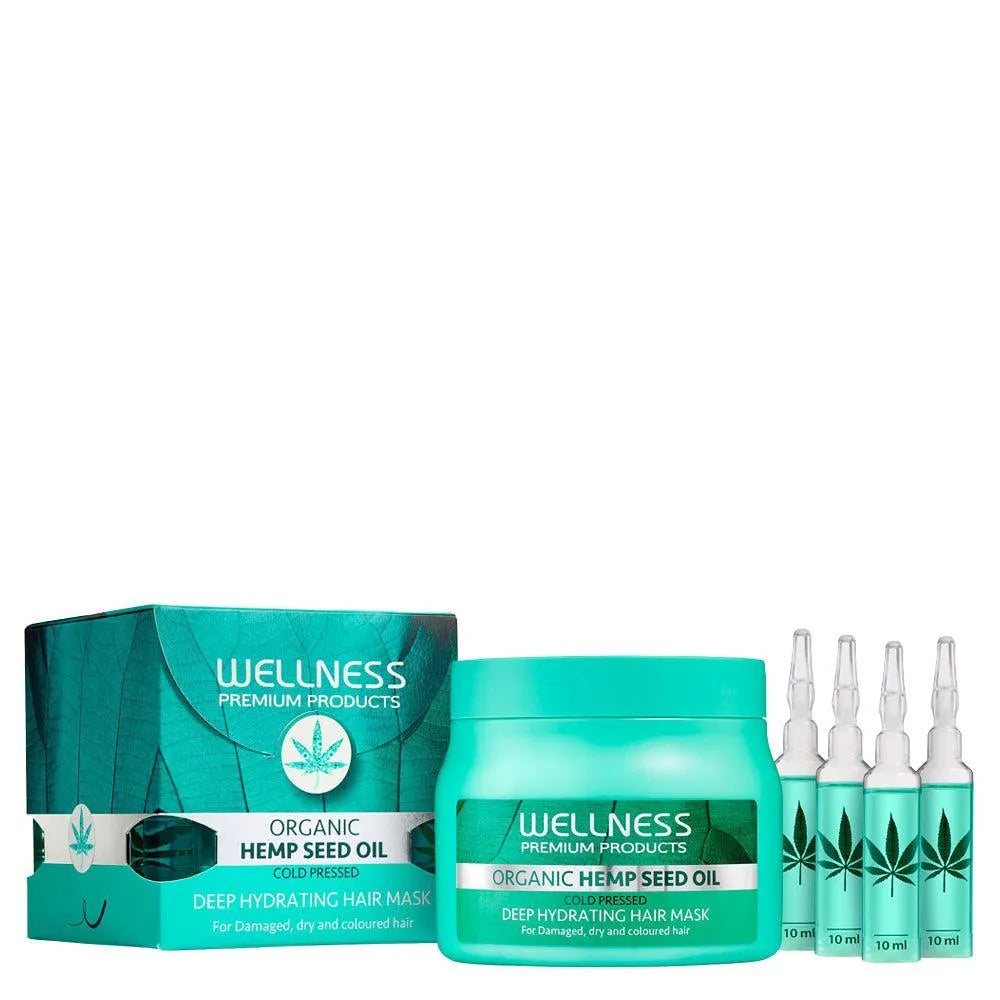 וולנס מסכה הזנה עמוקה לשיער מתולתל 500 מ"ל + 4 אמפולות לשיקום