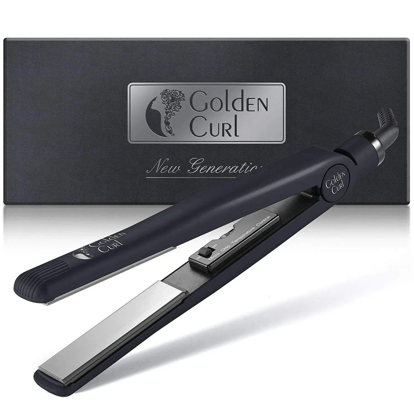 גולדן קארל מחליק טיטניום כסוף טורבו להחלקה וסלסול - Golden Curl