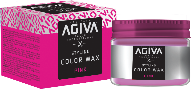 Agiva Temporary Hair Dye Wax Pink 120 ml - Agiva