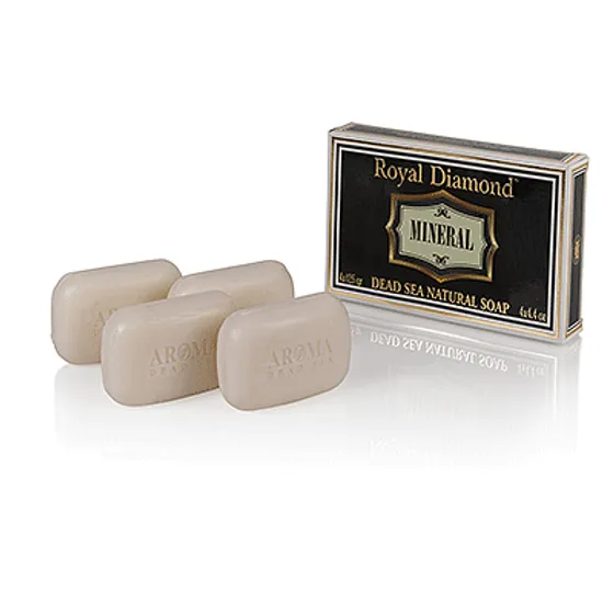 Aroma Royal Diamond Natural Mineral Soaps Gift Set 4 Soaps X 110g