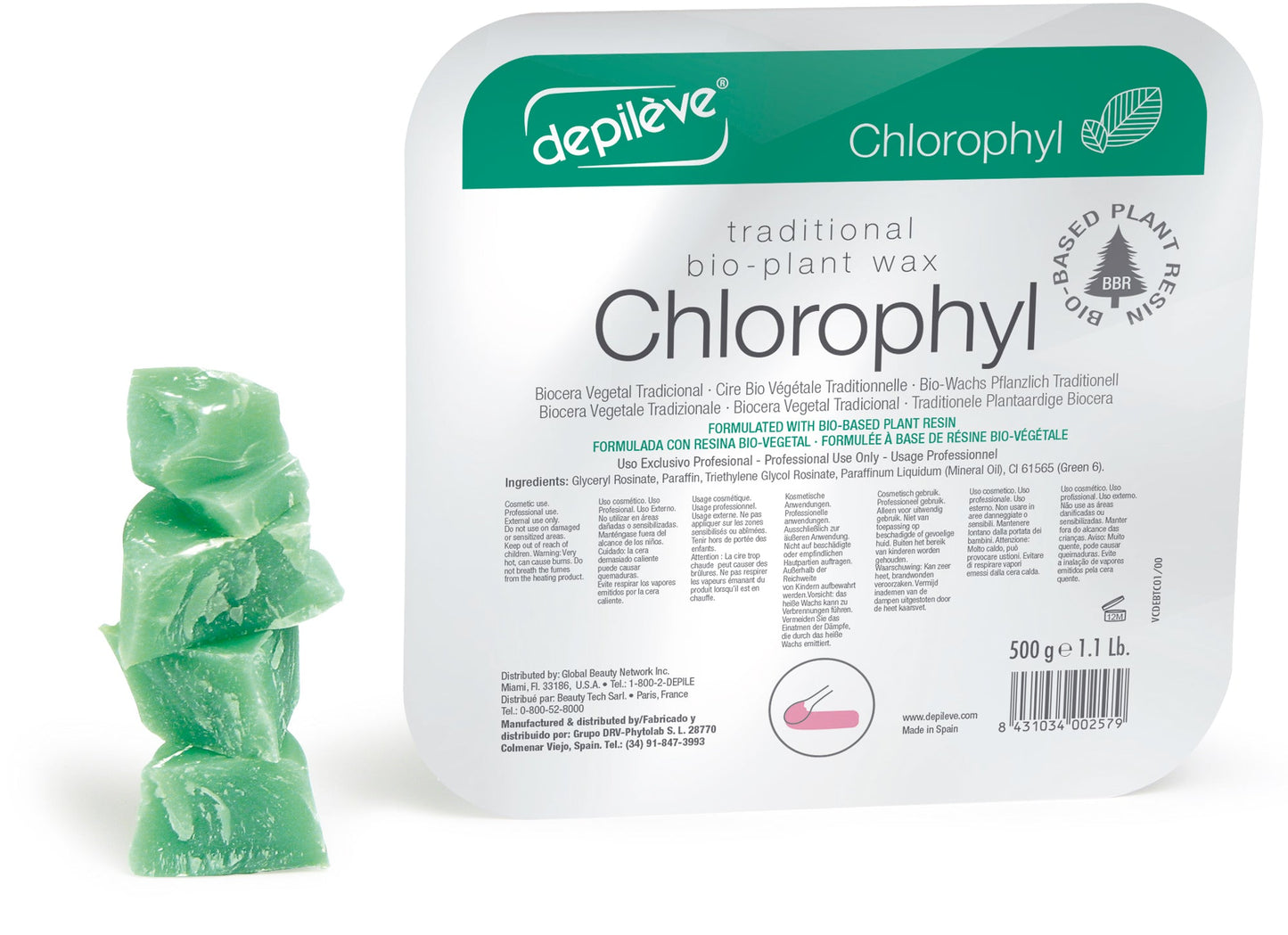 Depilab Chlorophyll Wax Organic Peeling Wax Chlorophyllab 1 kg