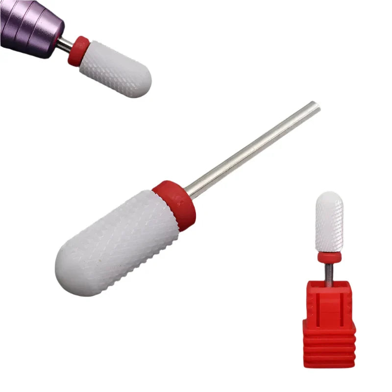 ראש שיוף קרמי בצורת חבית מעוגלת קרחת בגסות Fine