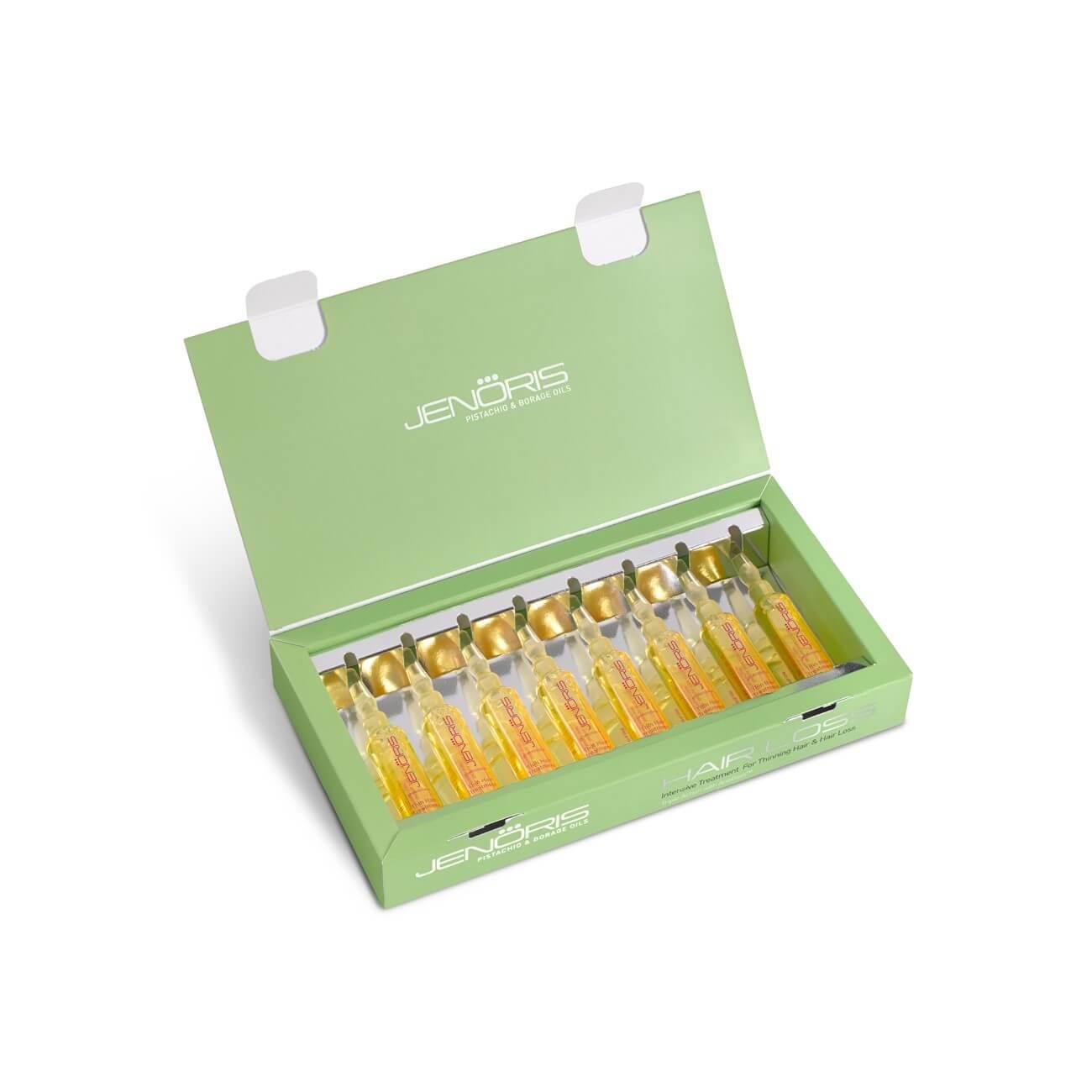 Genoris ampoules for preventing hair loss and treating thinning hair