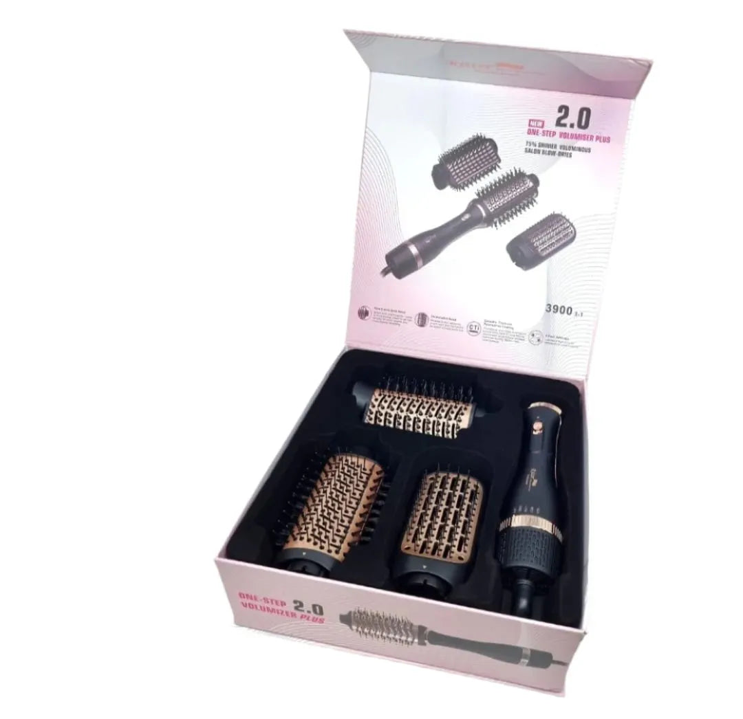 Электрическая щетка для лица Ritter с 3 насадками для сушки, выпрямления и завивки волос