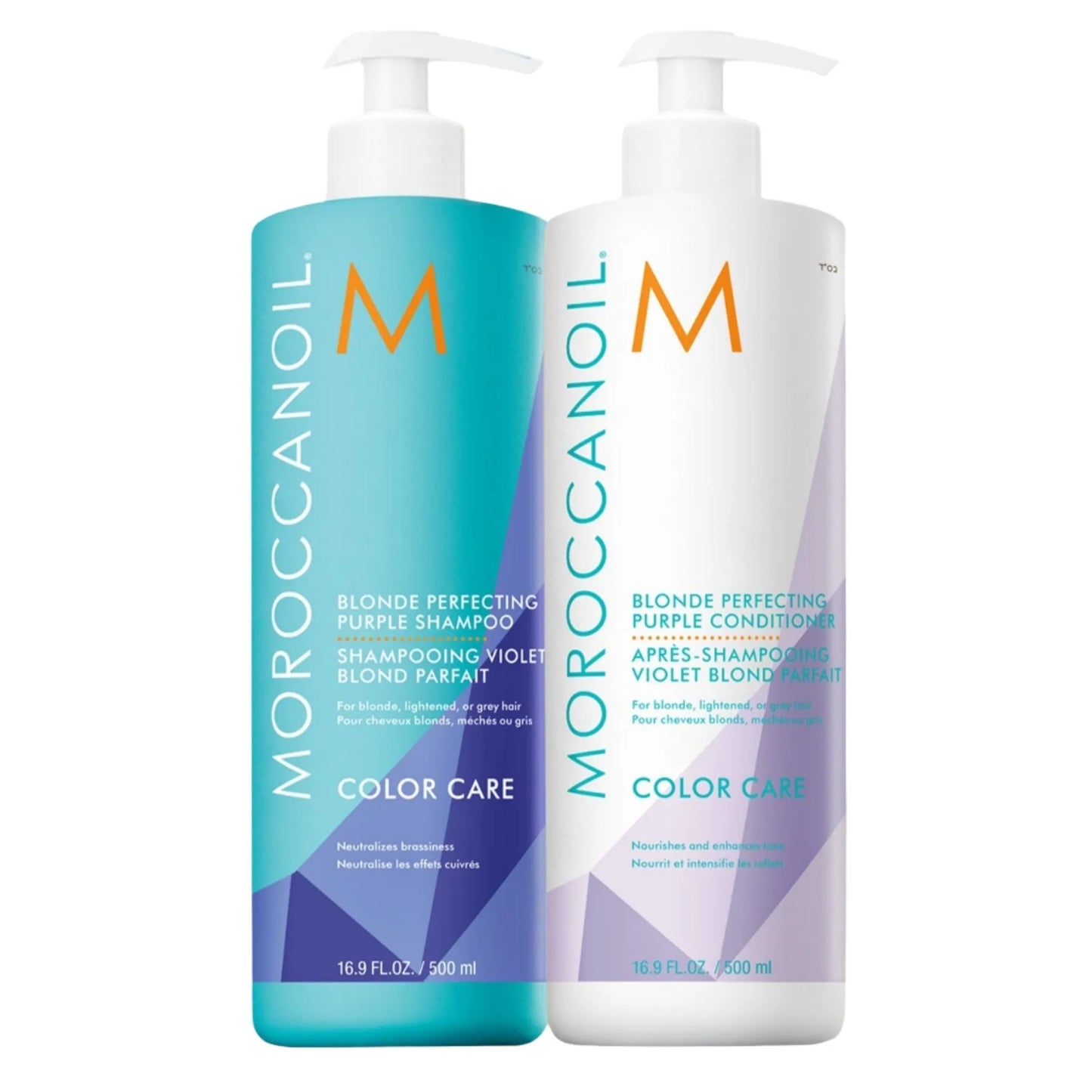 Moroccanoil Purple Shampoo and Conditioner Set 500 ml