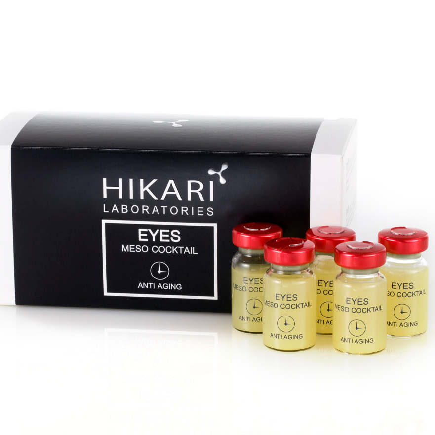 Hikari Meso-Cocktail for the treatment of dark puffiness and wrinkles around the eyes 5x8 ml