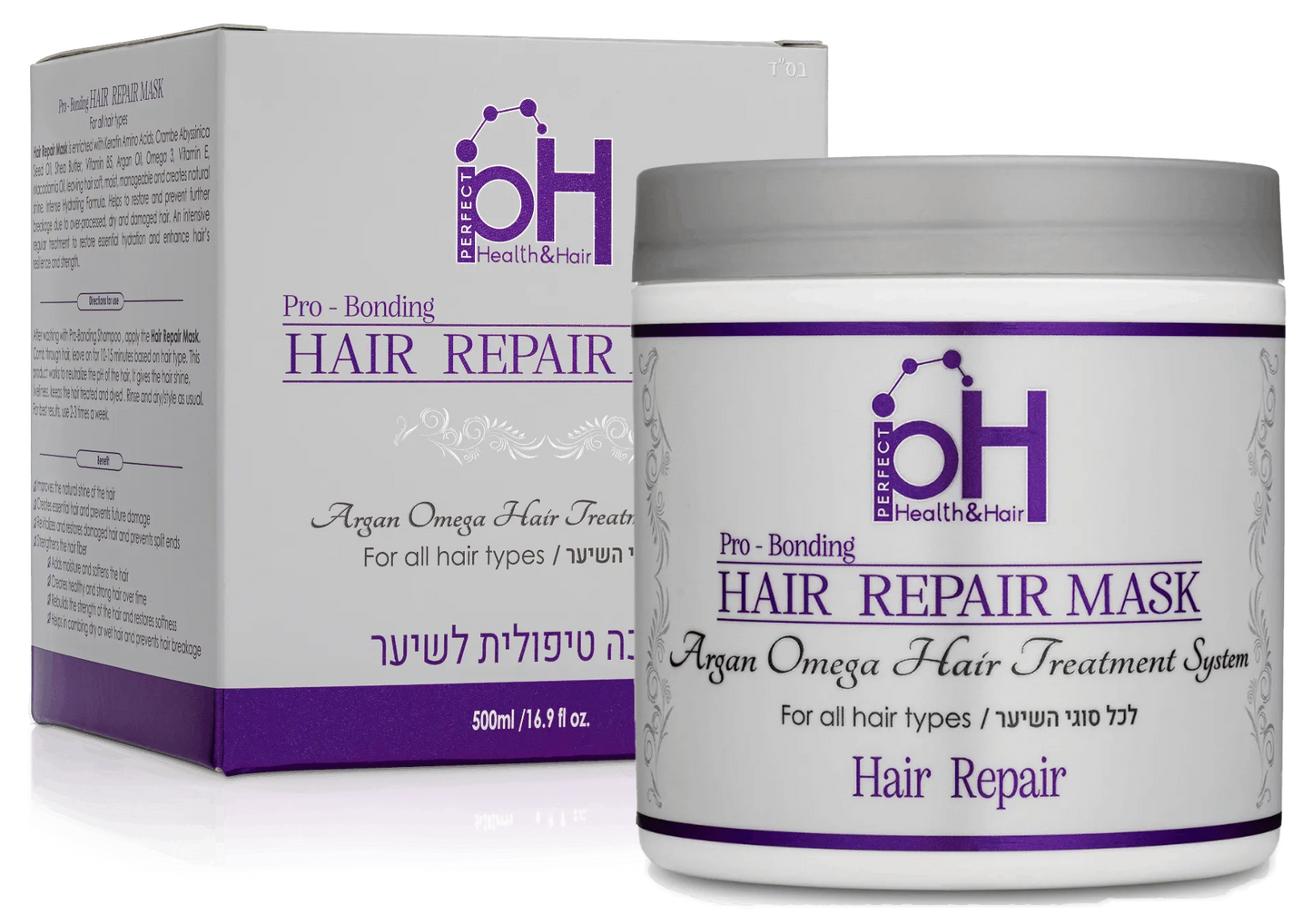 מסכה טיפולית לשיער 500 מ"ל - pH Protein Lab