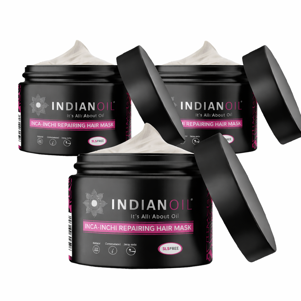 שמן הודי מסכת אינקה - אינצ'י לשיקום השיער לאחר החלקה, צבע וכו' 500 מ"ל - 3 יחידות