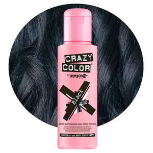 צבע שיער Crazy Color 100 מ״ל בגוון Black שחור
