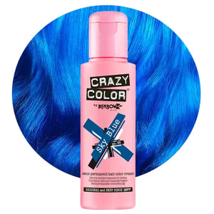 צבע שיער Crazy Color 100 מ״ל בגוון Sky Blue