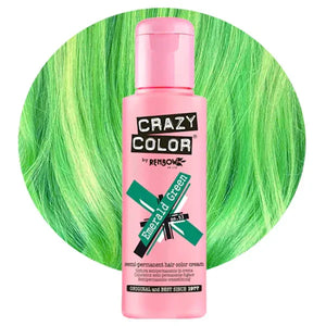 צבע שיער Crazy Color 100 מ״ל בגוון Emerald Green
