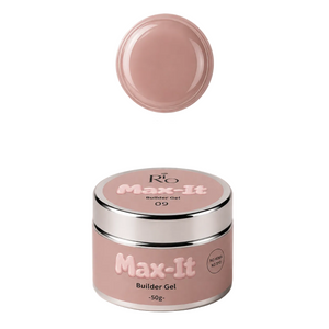MAX-IT Builder Gel מבית RIO | ג׳ל בנייה מקצועי 50 גרם – גוון 09 | ללא HEMA וללא TPO