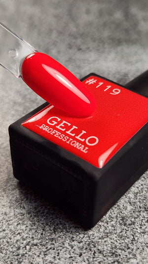 לק ג'ל ג'לו צבע אדום כתום GELLO #119