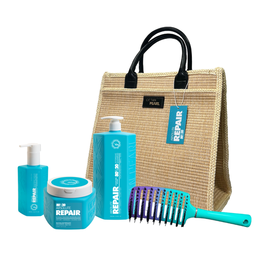 אוקטן פרל ערכת אבסולוט ריפייר 80/20 שמפו, מסכה, סרום ומברשת - Octan Pearl