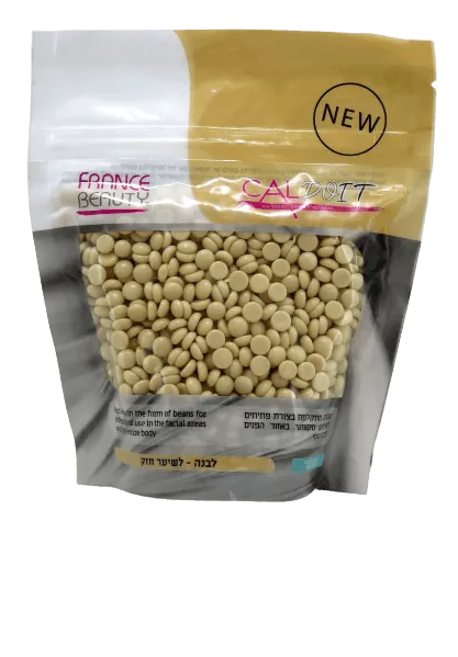 פראנס ביוטי פתיתי שעווה מתקלפת בצבע לבן