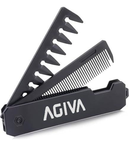 Расческа Agiva 2-в-1 для усов и бороды - Agiva