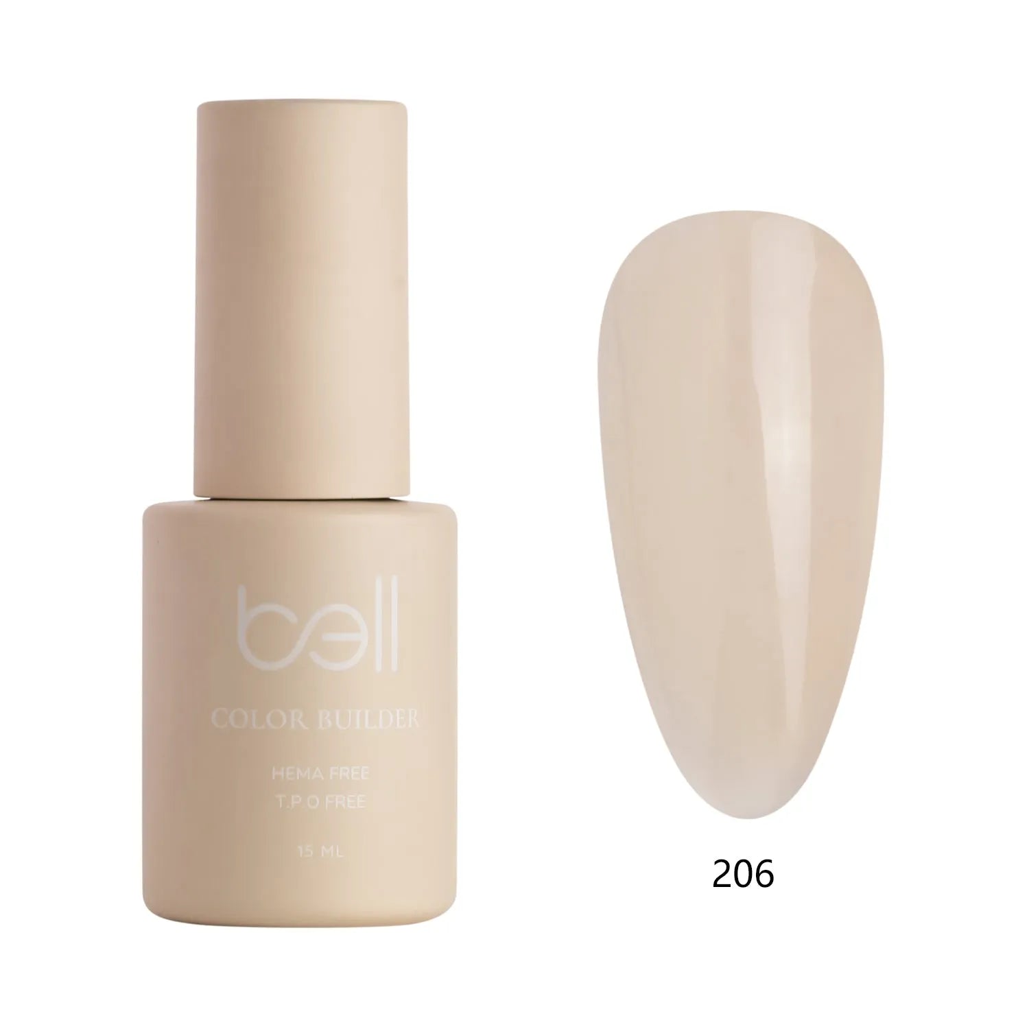 Гель-лак Bell Builder, цвет 206 — Bell
