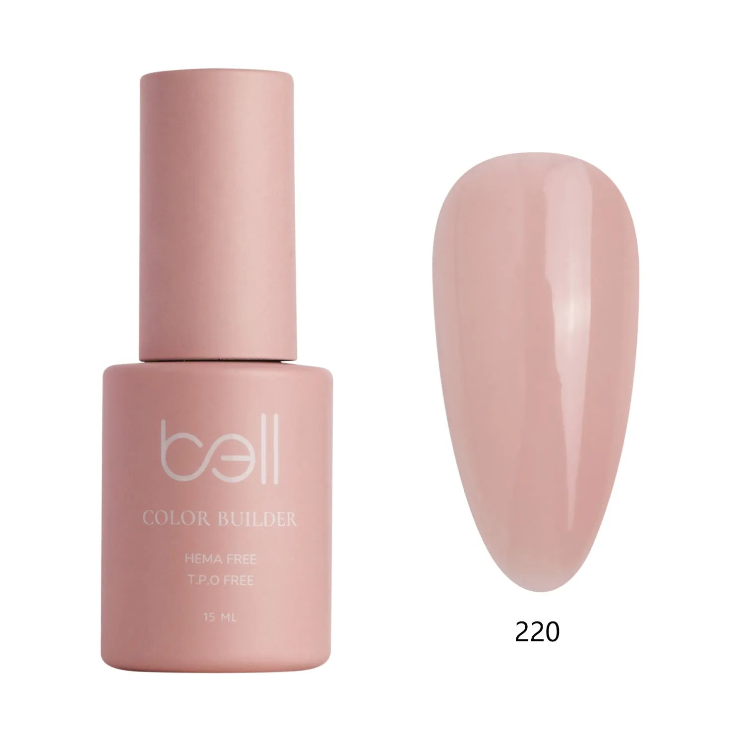 בל לק ג'ל בנייה גוון 220 - Bell - Yofeely Cosmetics