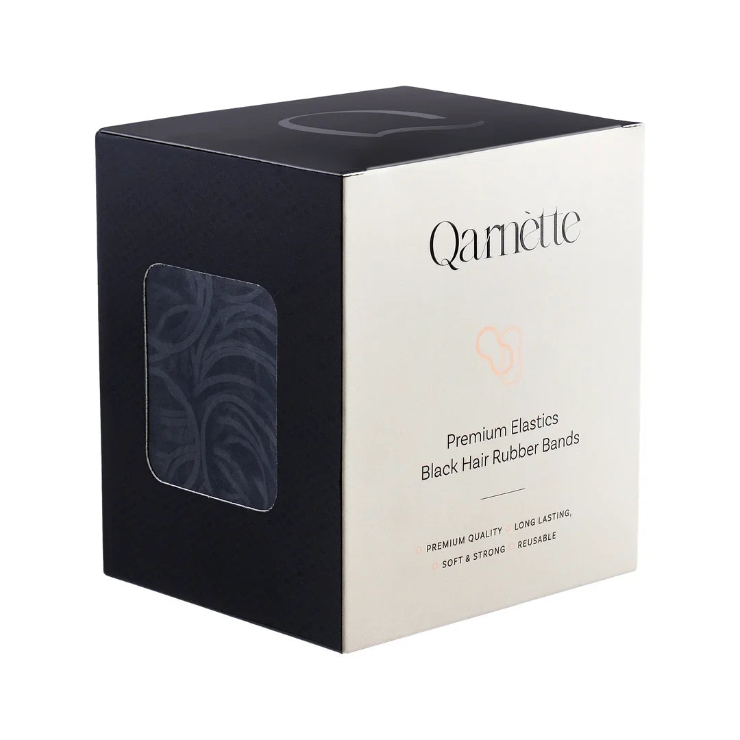 Black rubber bands 25 mm - QARNETTE