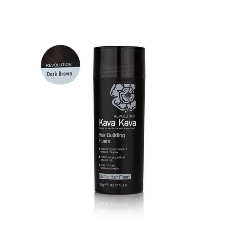 Волокна волос Kava Kava Keratin, темно-коричневые, 26 г