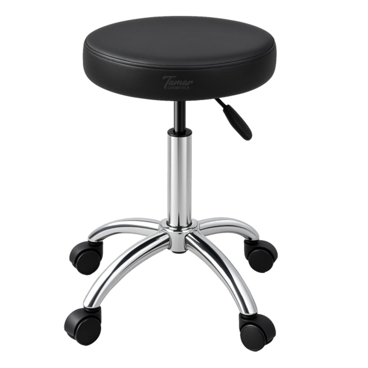 Round pneumatic chair with wheels
