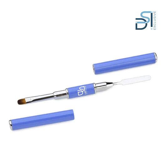 DSI מכחול דו־צדדי 2 ב-1 עם שפטולה מקצועית לעיצוב ציפורניים 6