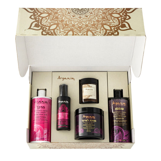 מארז Argania למתולתלות (חומצה היאלרונית וחמאת שיאה)