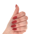 Lila Milano Gel Polish - Red Glitter 55 10 ml