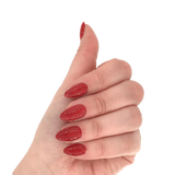 Lila Milano Gel Polish - Red Glitter 55 10 ml