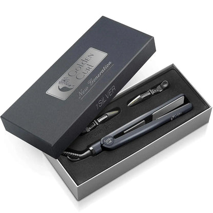 גולדן קארל מחליק טיטניום כסוף טורבו להחלקה וסלסול - Golden Curl