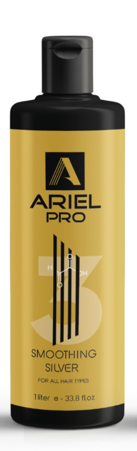 החלקה שיער אורגנית 1 ליטר סילבר (לשיער צבוע) ArielPRO אריאל פרו