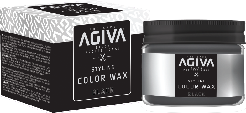 Agiva Temporary Hair Dye Wax Black 120 ml - Agiva