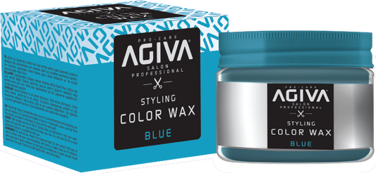 Временная краска для волос Agiva, восковая, синяя, 120 мл - Agiva