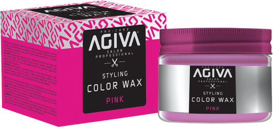 Временная краска для волос Agiva, воск, розовый, 120 мл - Agiva