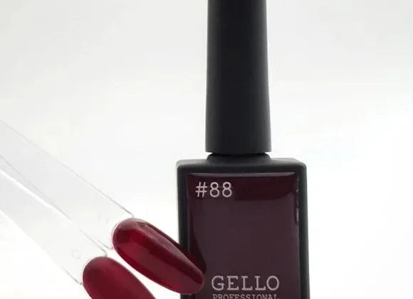 Gello gel polish burgundy brown - 88