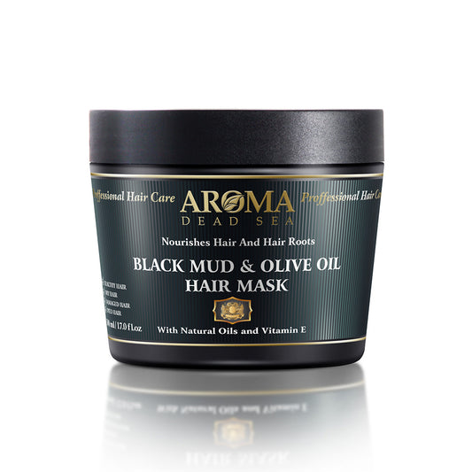 Aroma Dead Sea Black Mud & Olive Oil Hair Mask 500ml