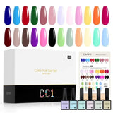 CANNI suitcase set 30 bottles of gel polish 9 ml hema free-SET CC1