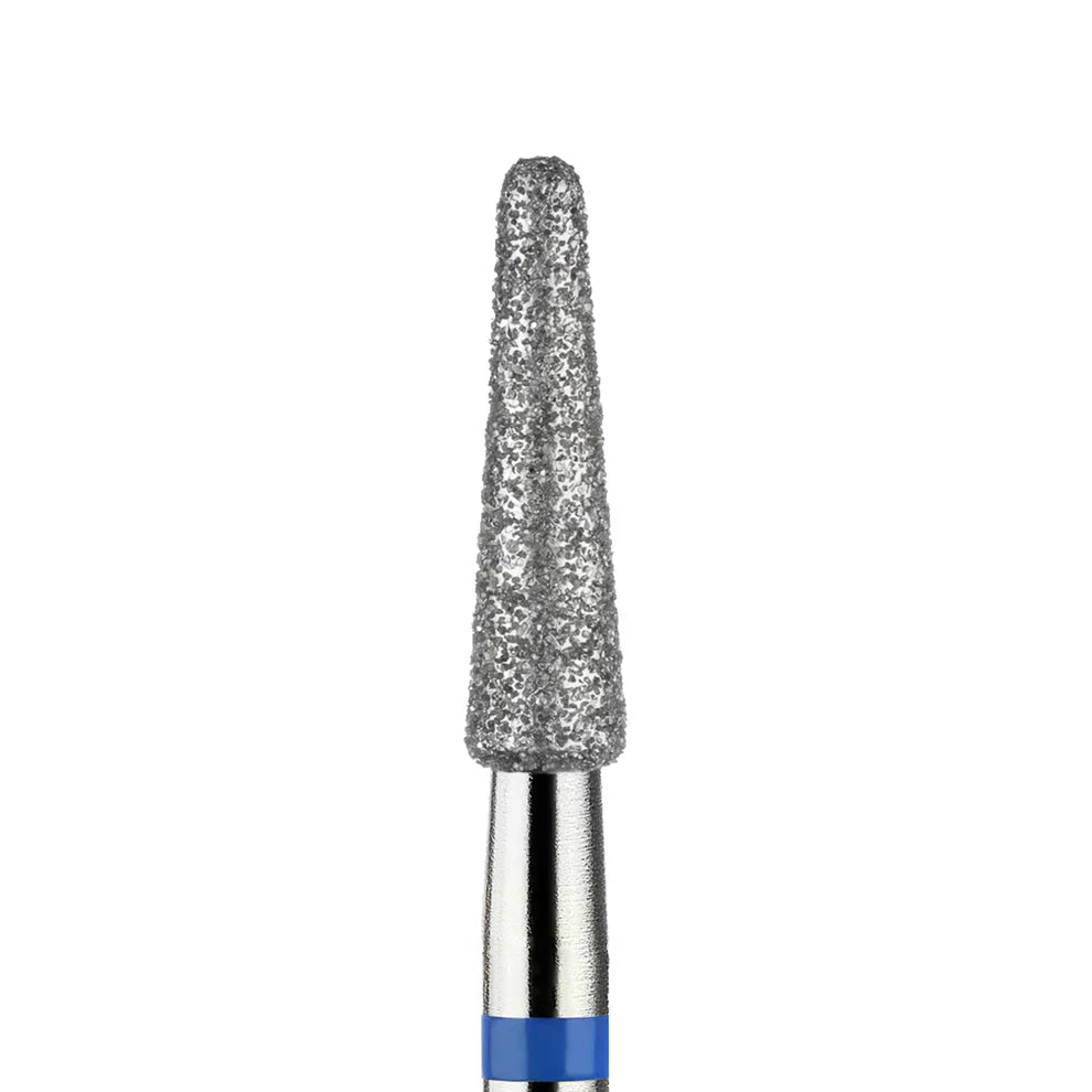Diamond grinding head drill bit "cone with hemispherical tip" medium blue 199/027 - Vladmiva