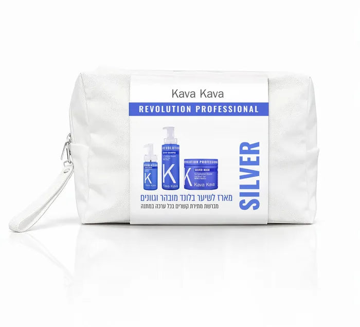 קווה קווה תיק מוצרים KAVA KAVA לשיער בלונד/מובהר/ גוונים/אפור