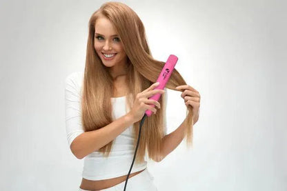 גולדן קארל מחליק טיטניום ורוד טורבו להחלקה וסלסול - Golden Curl