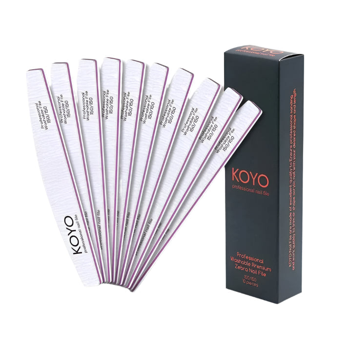 Koyo pack of 10 half-moon Files 100/180