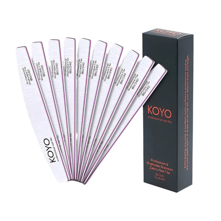 Koyo pack of 10 half-moon Files 180/240