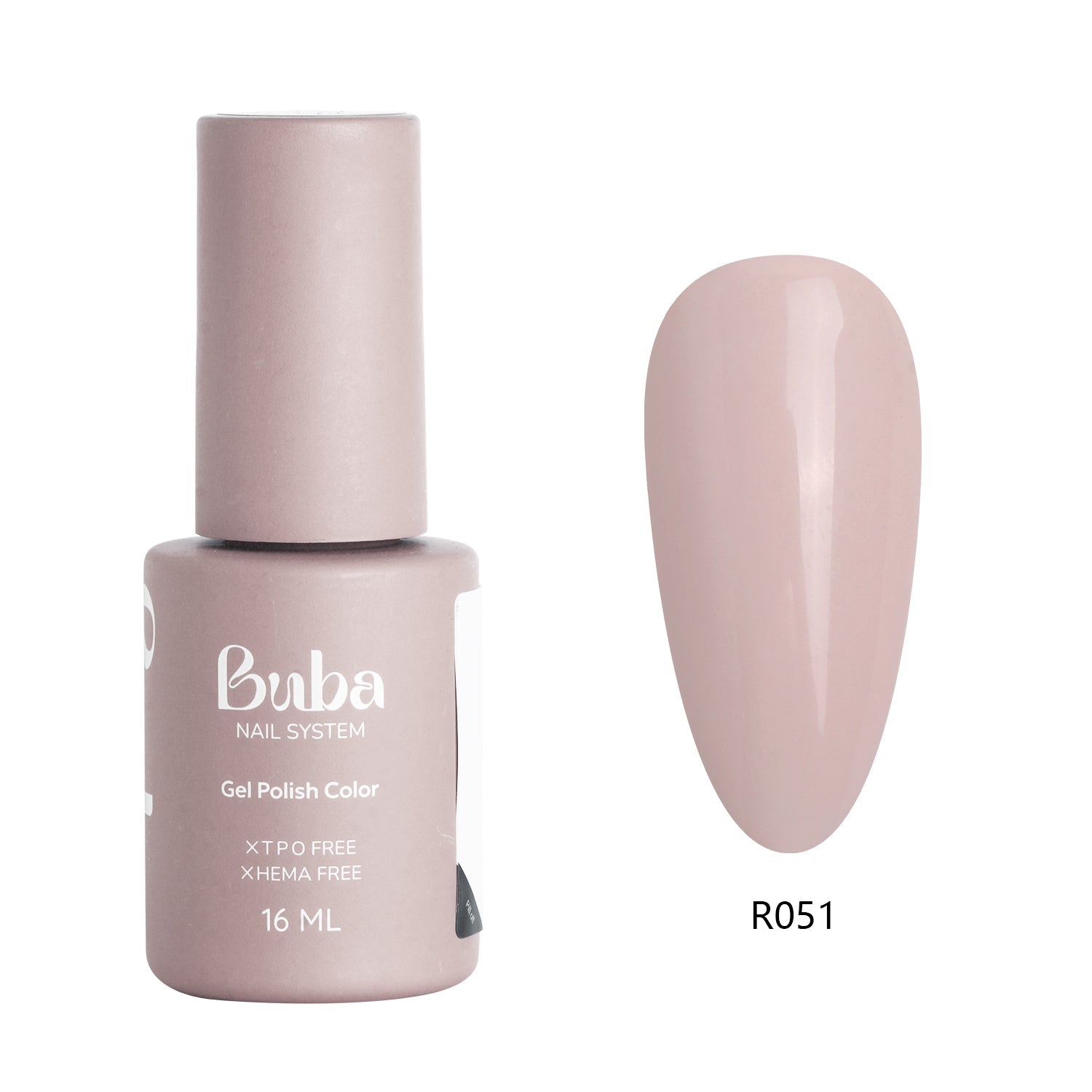 BUBA Rubber Base Gel Polish Color -R051 - BUBA