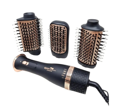 ריטר מברשת פן חשמלית עם 3 ראשים לייבוש החלקה וסלסול