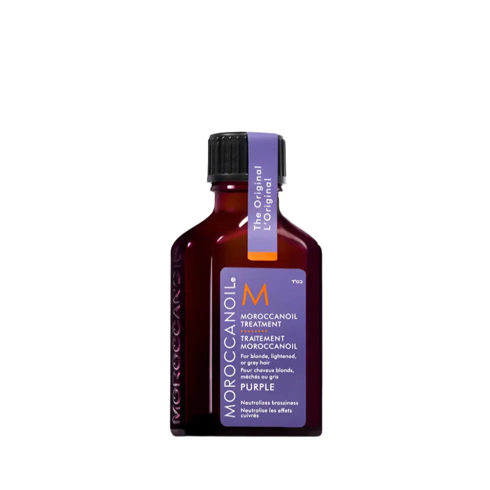 מרוקן אויל Moroccanoil שמן טיפולי סגול לשיער בלונדיני, מובהר או אפור 25 מ"ל